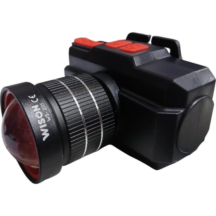 Wison Ws-2035 1500 Lümen 15W Teleskobik Zoomlu Şarjlı Kafa Lambası