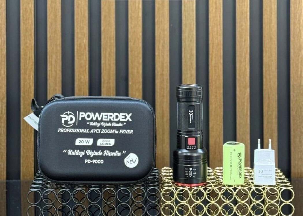 Powerdex Pd-9000  2000 Lümen El Feneri 