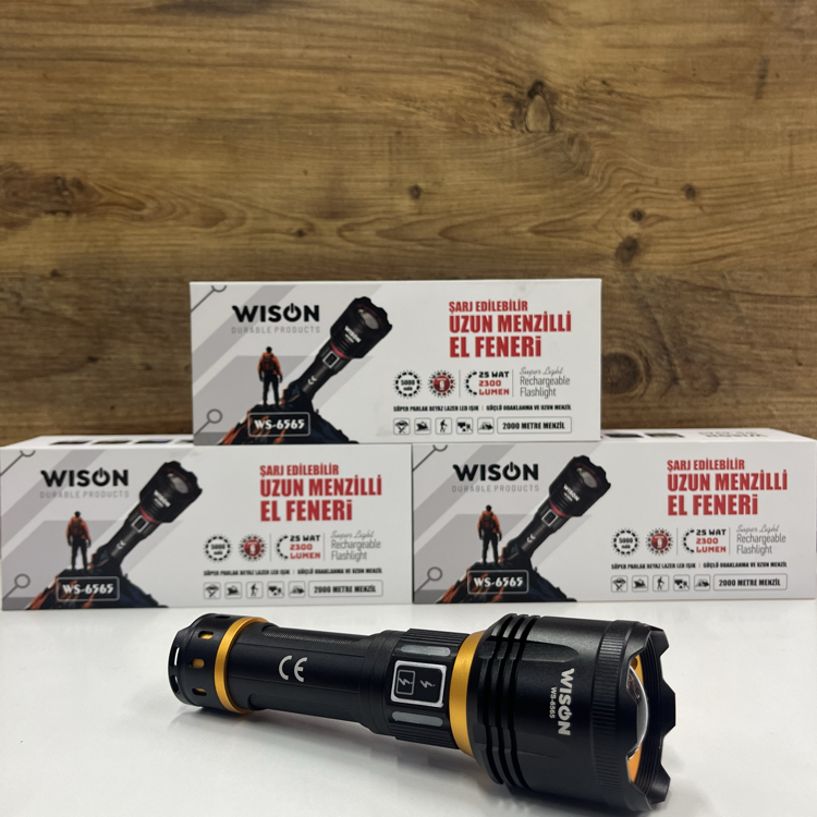 Wison Ws-6565 20w 2000 Lümen Profesyonel El Feneri