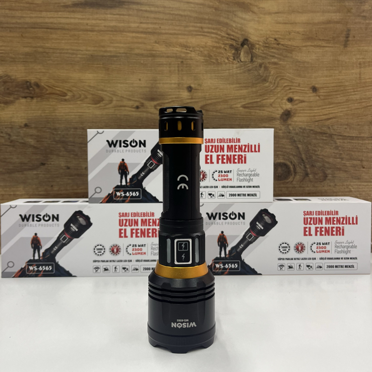 Wison Ws-6565 20w 2000 Lümen Profesyonel El Feneri