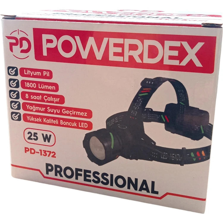 Powerdex 25w 1800 Lümen Profesyonel Kafa Lambası