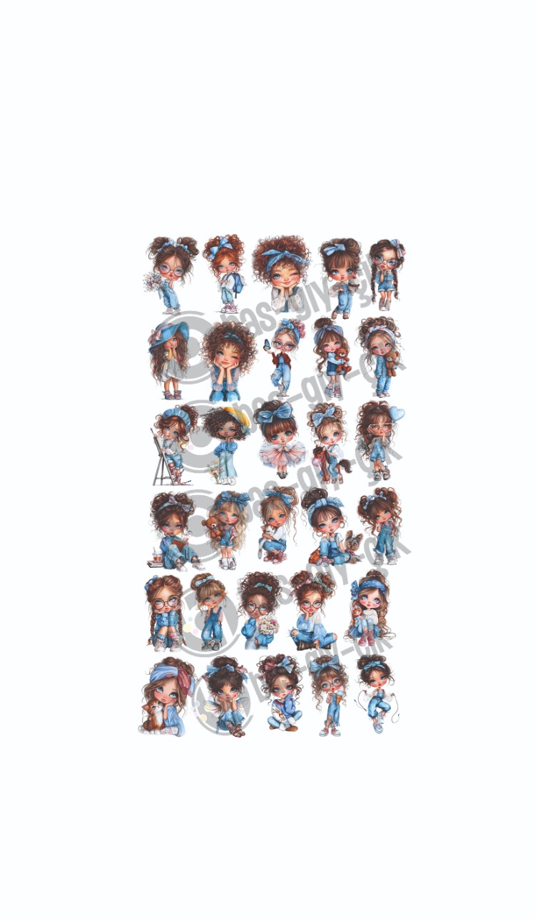 MAVİLİ CUTE GIRL SET 1,5 METRE
