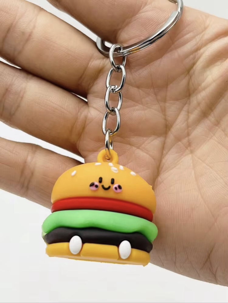 Hamburger Figürlü Anahtarlık