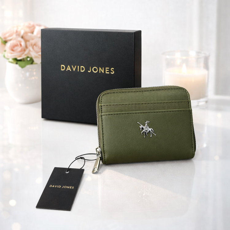 Olive Elegance Mini Cüzdan