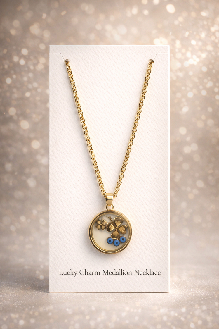 Lucky Charm Madalyon Kolye