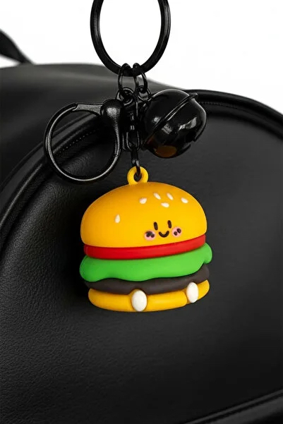 Hamburger Figürlü Anahtarlık