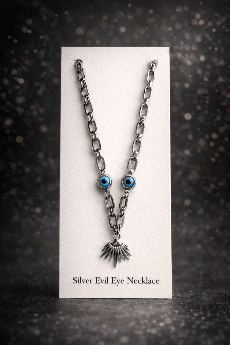 Silver Evil Eye Kolye