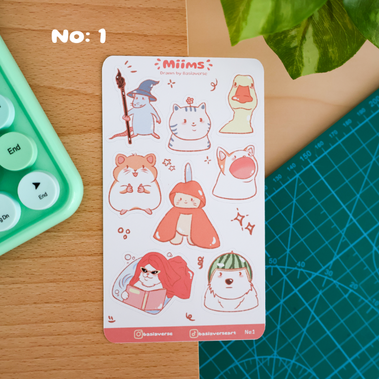 Miims Sticker Sayfası