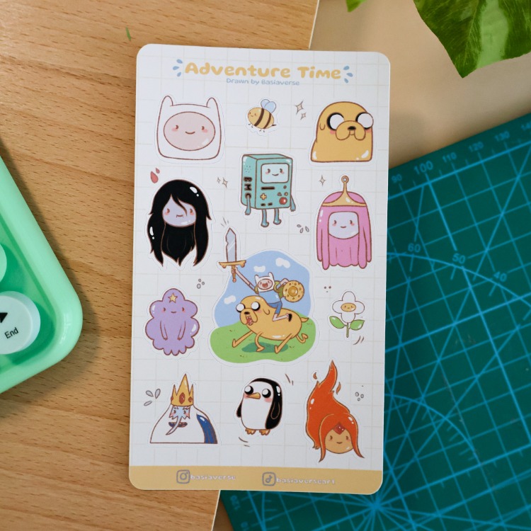 Adventure Time Sticker Sayfası 