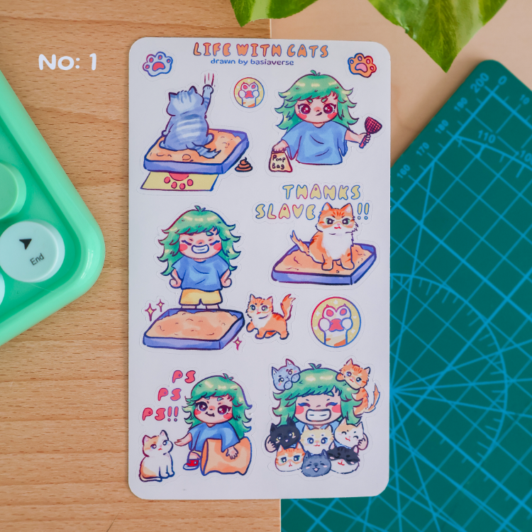 Cat Life Sticker Sayfaları