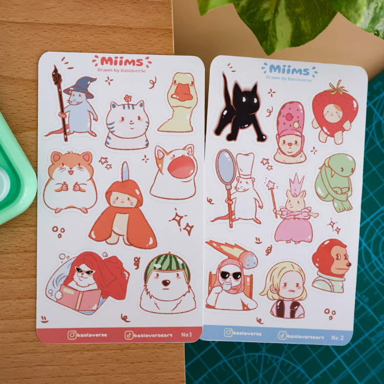Miims Sticker Sayfası