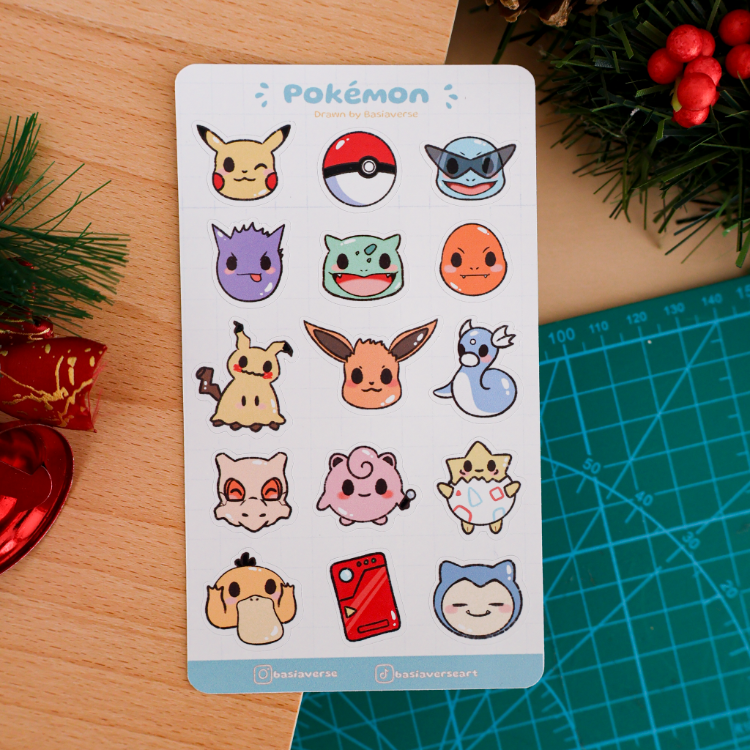 Pokemon Sticker Sayfası