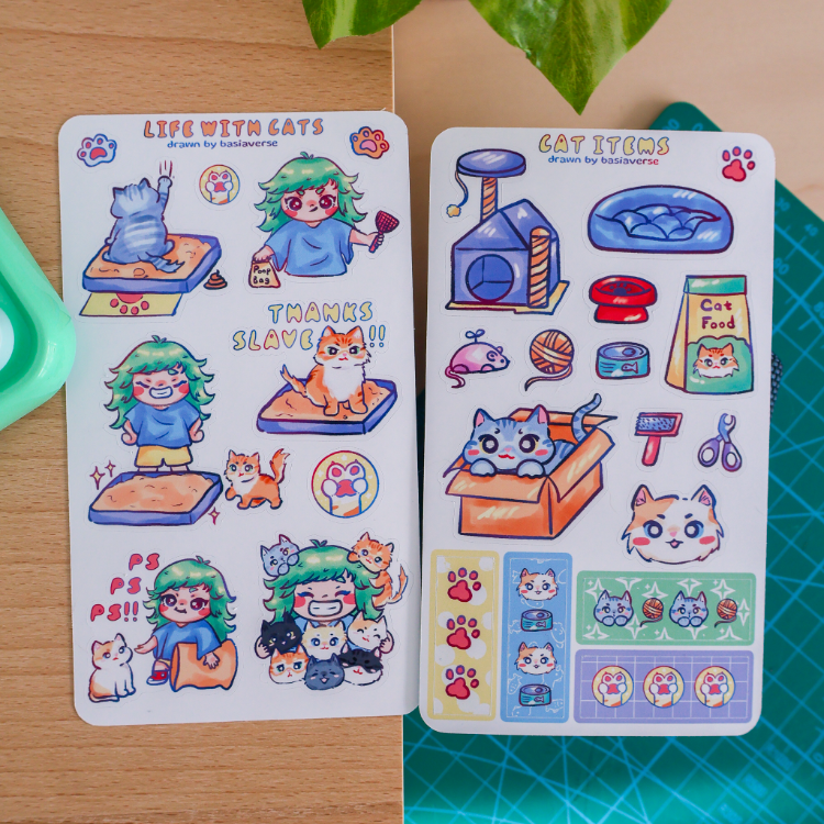 Cat Life Sticker Sayfaları