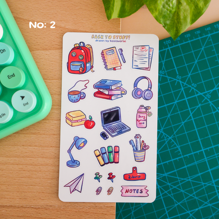 Back To School Sticker Sayfaları