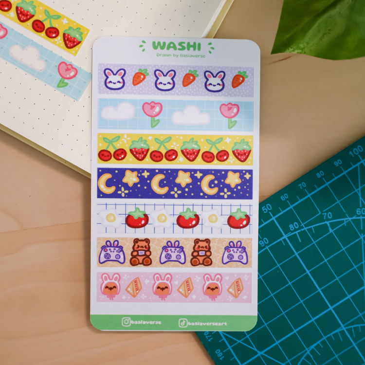 Deco Washi Sticker Sayfası