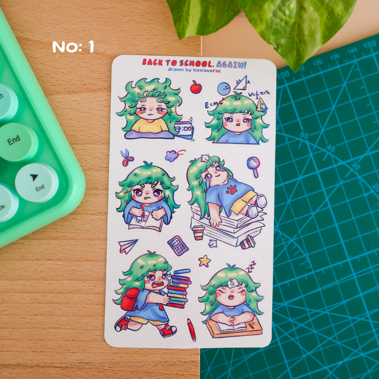 Back To School Sticker Sayfaları