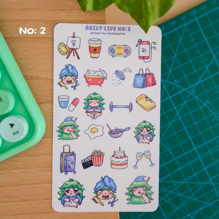 Daily Life Sticker Sayfaları