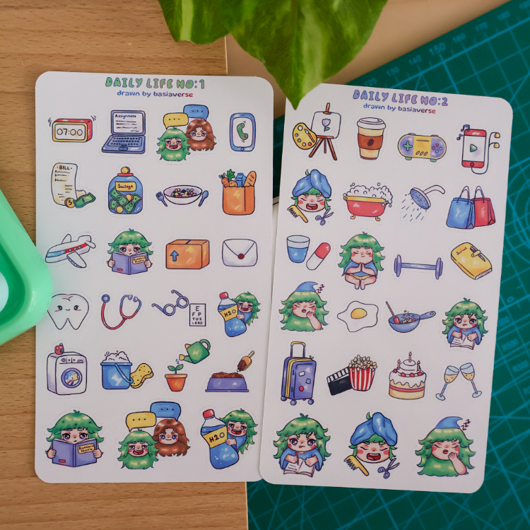 Daily Life Sticker Sayfaları