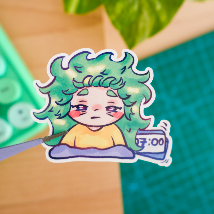 Wakey Wakey Basia Sticker