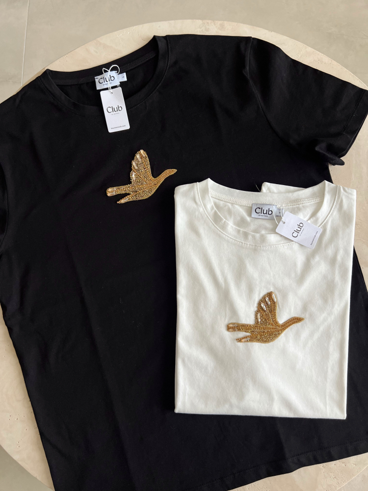 Gold Kuşlu B Tshirt