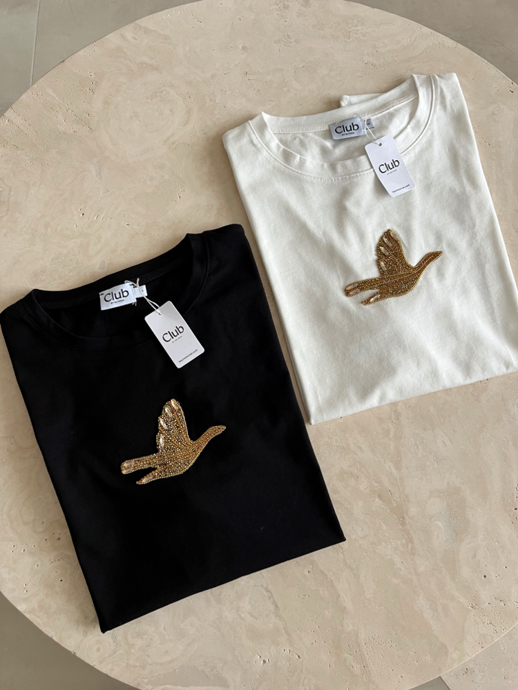 Gold Kuşlu B Tshirt