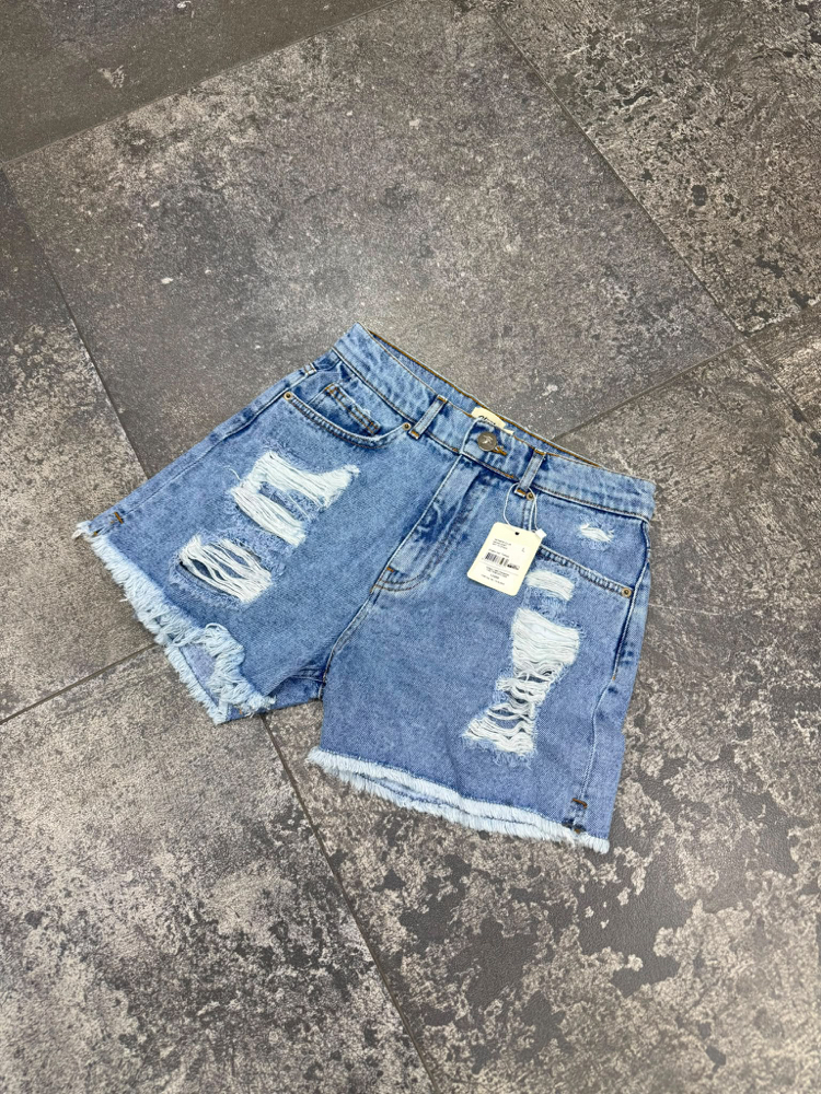 B Club Nakışlı Kot şort