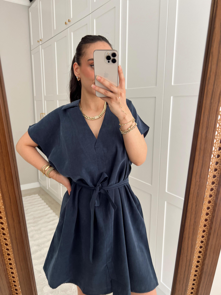 Club Yeni Sezon Lacivert Elbise