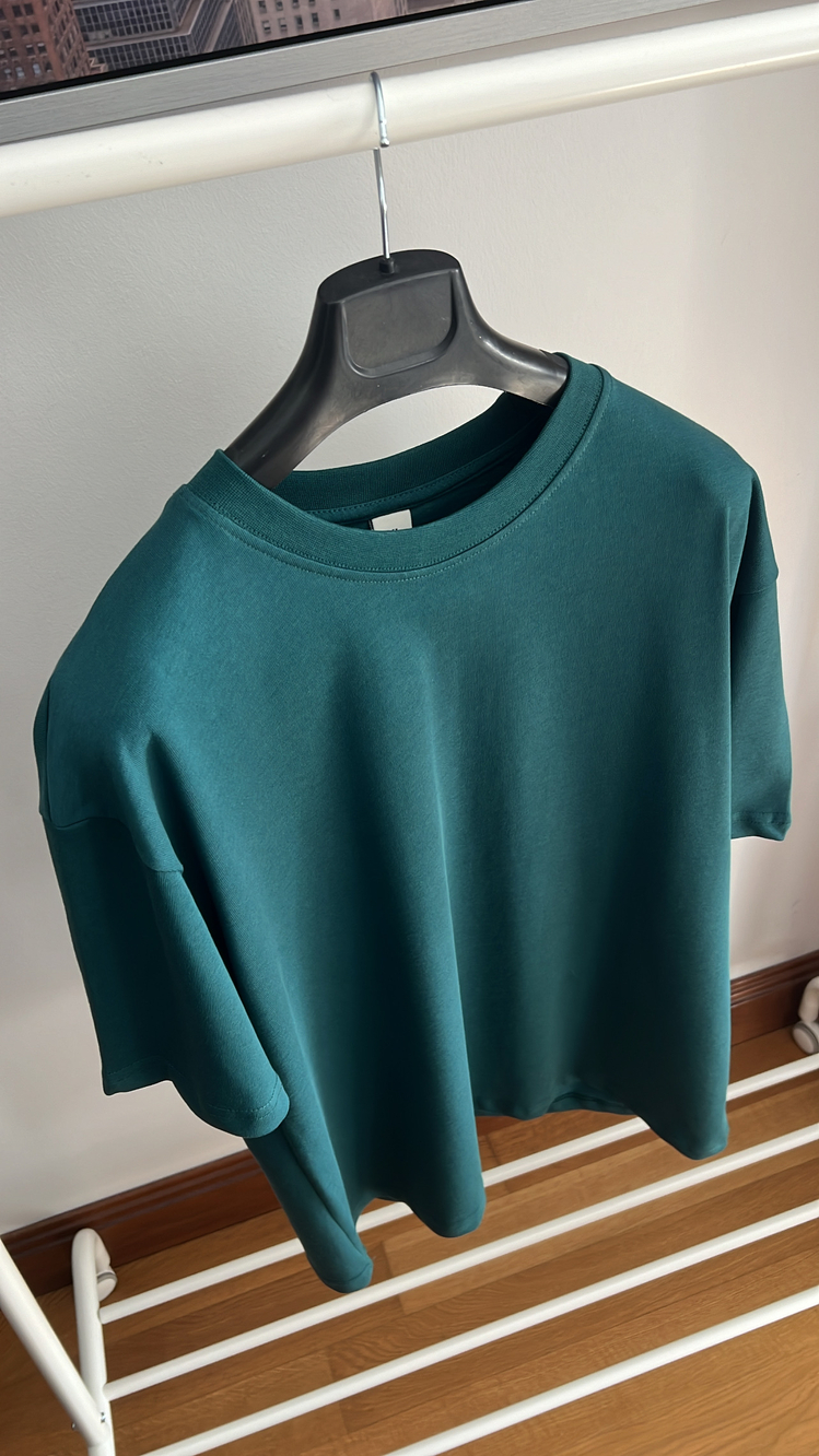 Zümrüt Yeşil Basic Oversize