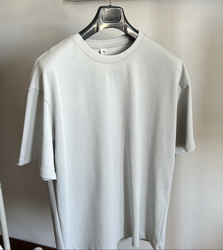 Açık Gri Basic Oversize 