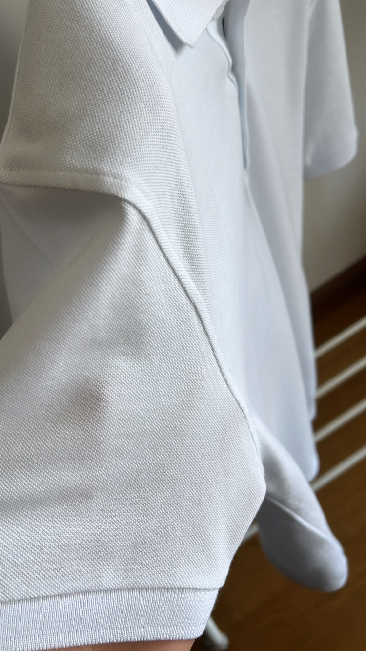 Beyaz Polo Yaka - 190 GSM pike kumaş