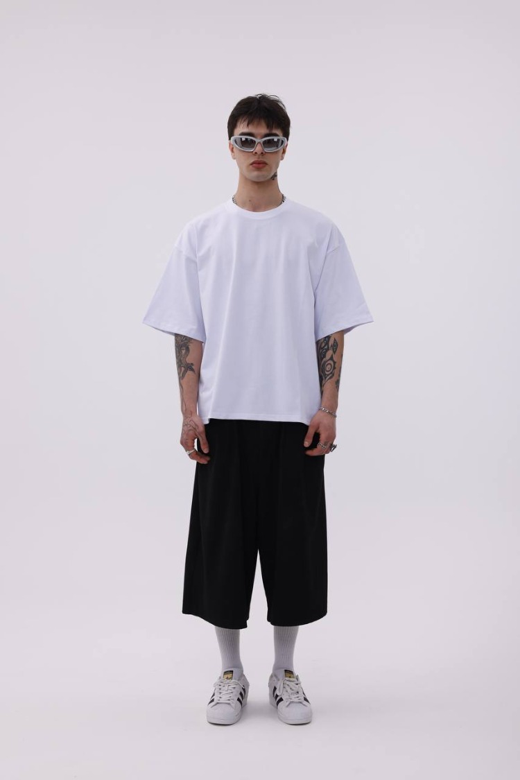 Premium Heavy Unisex Beyaz Oversize Tişört