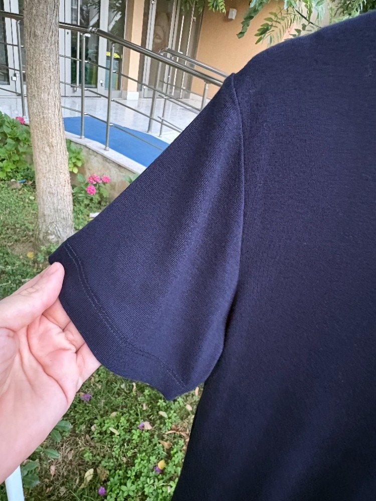 Premium Relax Fit V YakaTişört Lacivert