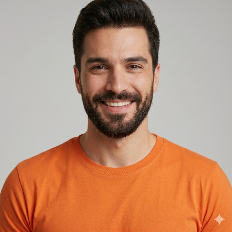Premium Heavy Turuncu Erkek Basic Tişört