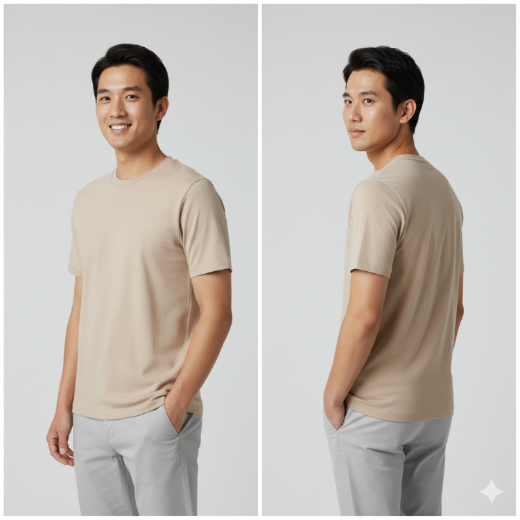 Premium Touch Unisex Taş Basic Tişört
