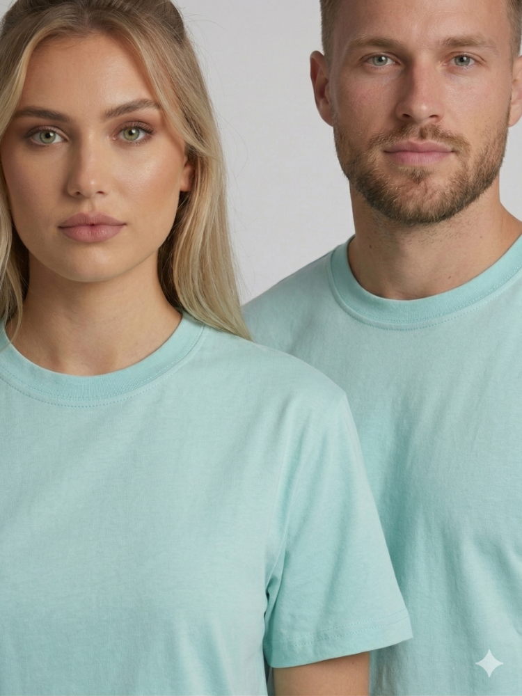 Premium Heavy Unisex Mint Basic Tişört