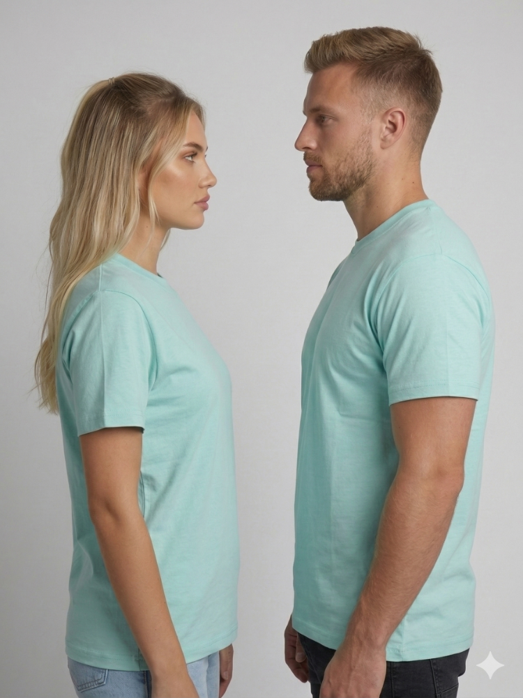 Premium Heavy Unisex Mint Basic Tişört