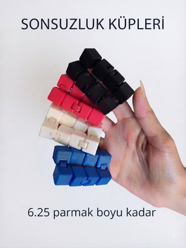 Sonsuzluk Küpü - 6.25cm Stres Giderici 3D Baskı Fidget Toy