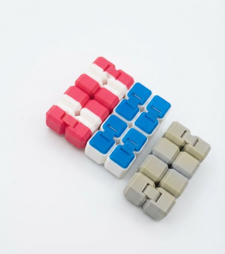 3D Baskı Sonsuz Küpe Fidget Stres Oyuncağı