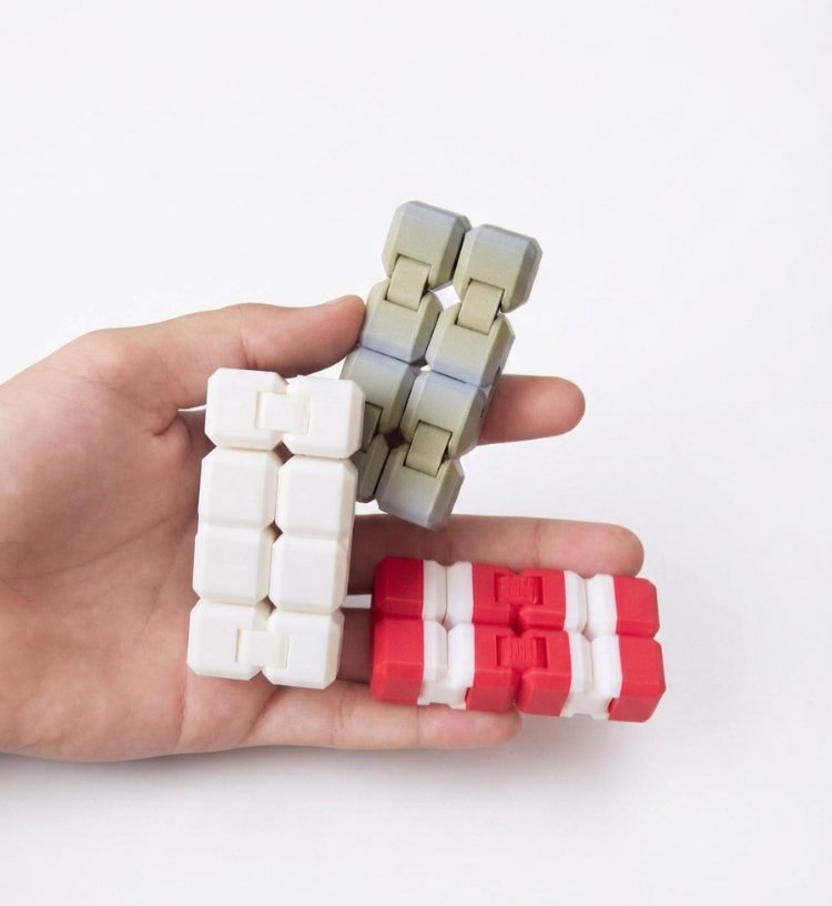 3D Baskı Sonsuz Küpe Fidget Stres Oyuncağı