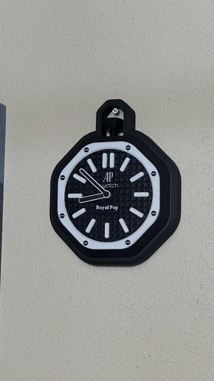 AP x Swatch Royal Pop Duvar Saati | Premium Tasarım | baskisizde