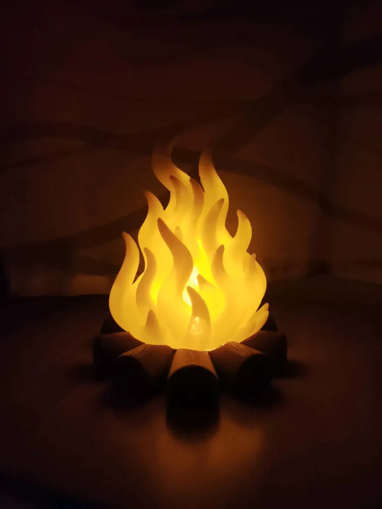 Alev Temalı Halloween LED Mumluk – Gotik Pilli Mum Ambiyans Dekoru