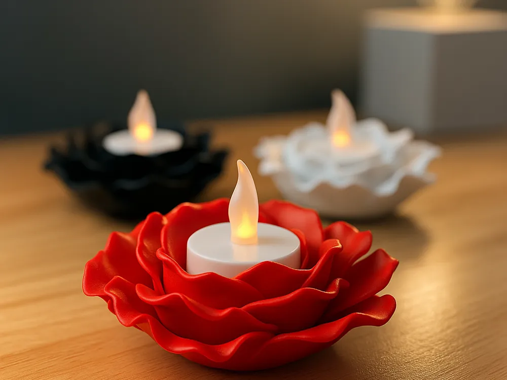 Lotus Çiçeği Dekoratif Mumluk | Modern Ev Dekoru