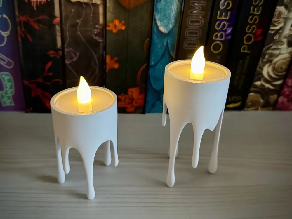 Damla Formlu Minimalist İkili Mumluk Seti | Modern Dekorasyon