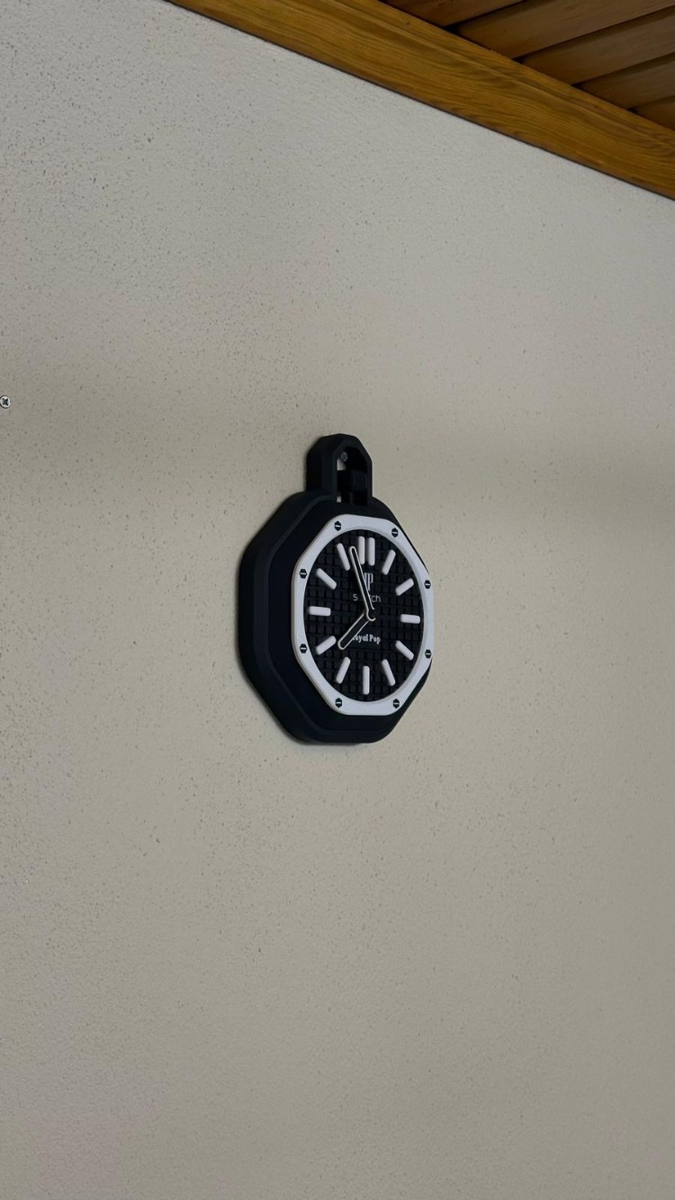 AP x Swatch Royal Pop Duvar Saati | Premium Tasarım | baskisizde