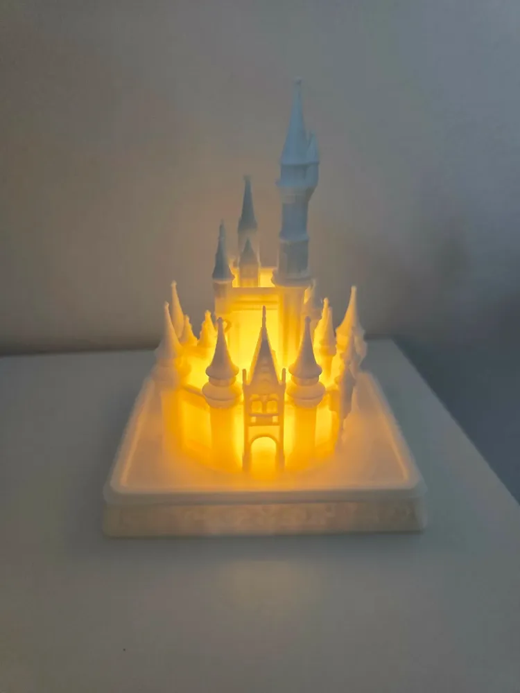Masal Şatosu LED Tealight Gece Lambası – Dekoratif Şato Ambiyans Lambası