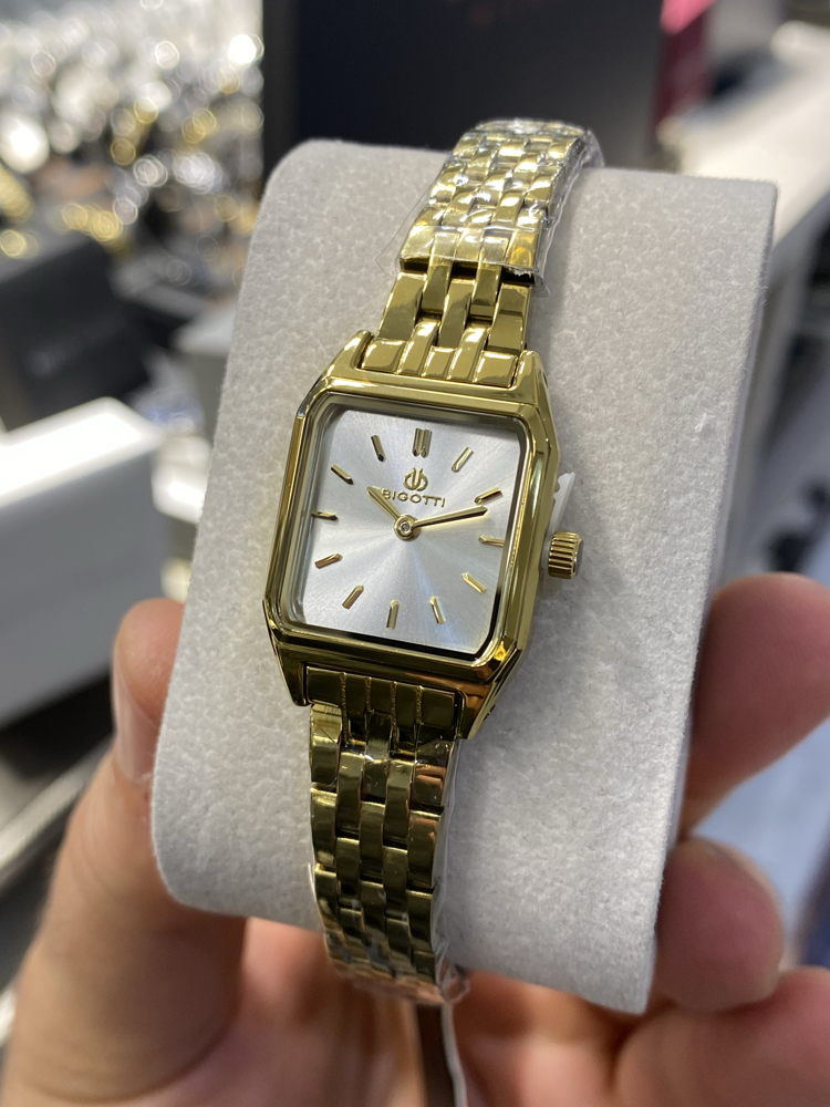 Bigotti Milano Kare Gold Kadın Kol Saati