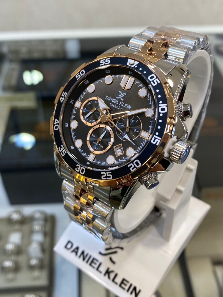 Daniel Klein Exclusive Rose Siyah Erkek Kol Saati Fonksiyonlu