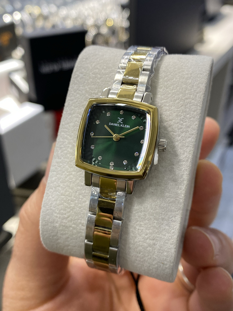 Daniel Klein Premium Kadın Kol Saati Yeşil Gold