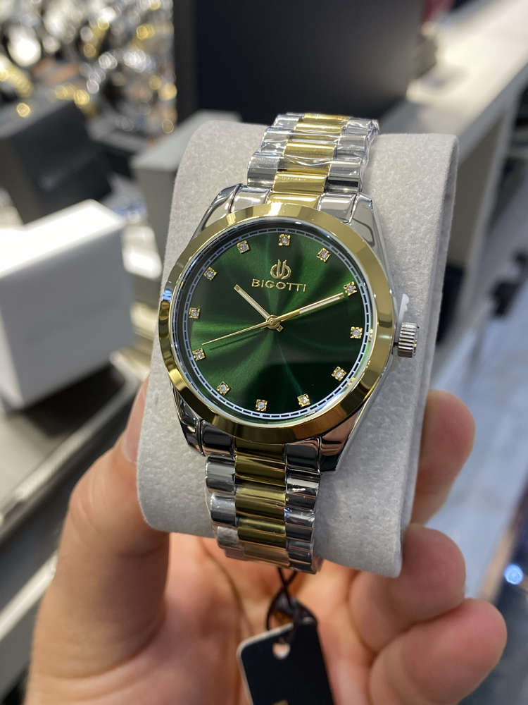 Bigotti Milano Yeşil Gold Kadın Kol Saati