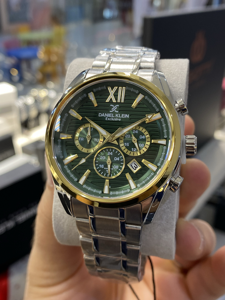 Daniel Klein Exclusive Erkek Kol Saati Gold Yeşil